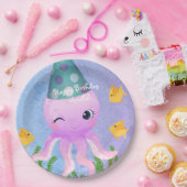 Assiettes En Carton Plaques de papier de pieuvre d'anniversaire (Fête)