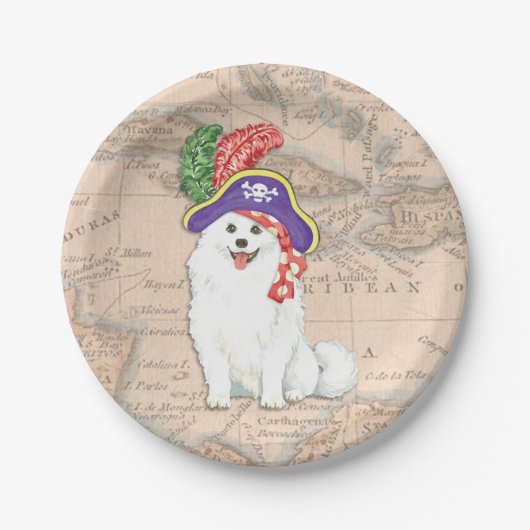Assiettes En Carton Plaques de papier de pirate Eskimo Chien américain (Devant)