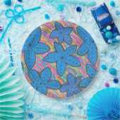 Assiettes En Carton Plaques de papier de poisson d'étoile brillant arc (Fête)