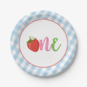 Assiettes En Carton Plaques de papier de première année de fraise - ON (Devant)