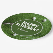 Assiettes En Carton Plaques de papier de retraite Golf Happy (Angle)