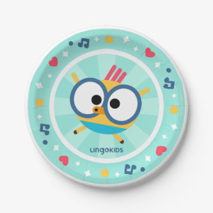 Assiettes En Carton Plaques de papier de soirée Lingokids avec Billy