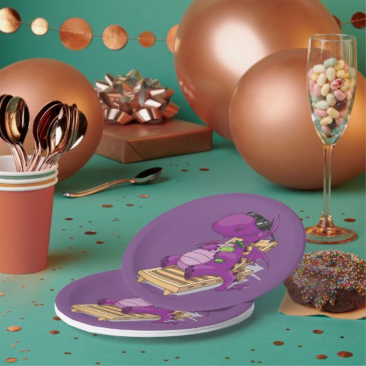 Assiettes En Carton Plaques de papier de vacances Dragon