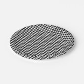 Assiettes En Carton Plaques de papier de vacances en noir et blanc (Angle)