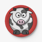 Assiettes En Carton Plaques de papier de vache à dessin (Devant)