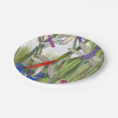Assiettes En Carton Plaques de papier d'été de libellules (Angle)