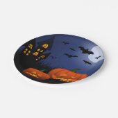 Assiettes En Carton Plaques de papier d'Halloween (Angle)