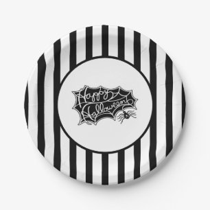 Assiettes En Carton Plaques de papier d'Halloween