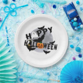 Assiettes En Carton Plaques de papier d'Halloween (Fête)