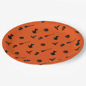 Assiettes En Carton Plaques de papier d'Halloween (Angle)