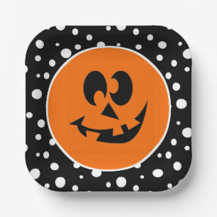 Assiettes En Carton Plaques de papier d'Halloween