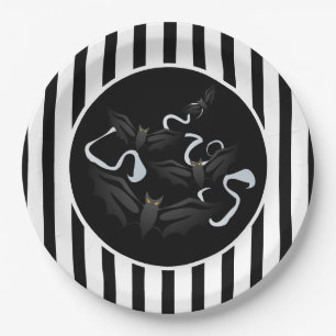Assiettes En Carton Plaques de papier d'Halloween