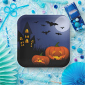 Assiettes En Carton Plaques de papier d'Halloween (Fête)