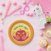 Assiettes En Carton Plaques de papier d'Halloween de Dieu brillant (Fête)