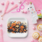 Assiettes En Carton Plaques de papier d'Halloween effrayant (Fête)