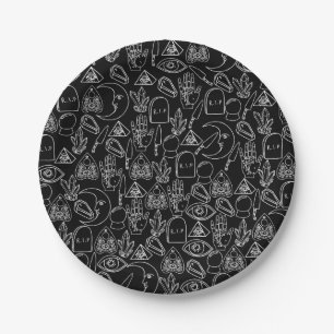 Assiettes En Carton Plaques de papier d'Halloween plus mignonnes