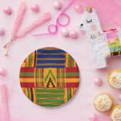 Assiettes En Carton Plaques de papier d'impression Kente (Fête)