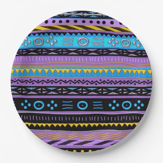 Assiettes En Carton Plaques de papier d'impression Shango Modern Afric (Devant)