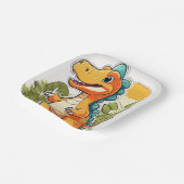 Assiettes En Carton Plaques de papier Dino Delight (Angulaire)