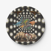 Assiettes En Carton Plaques de papier Dinosaur (Devant)