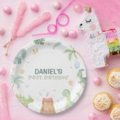 Assiettes En Carton Plaques de papier Dinosaur Party (Fête)