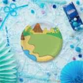 Assiettes En Carton Plaques de papier Dinosaur Party (Fête)