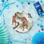 Assiettes En Carton Plaques de papier dinosaures (Fête)