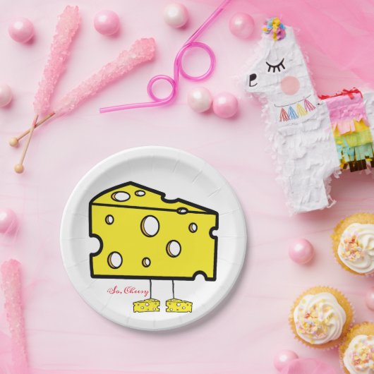 Assiettes En Carton Plaques de papier Donc, Fromage (Fête)