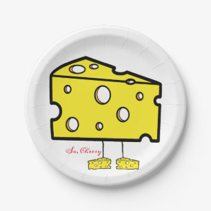 Assiettes En Carton Plaques de papier Donc, Fromage
