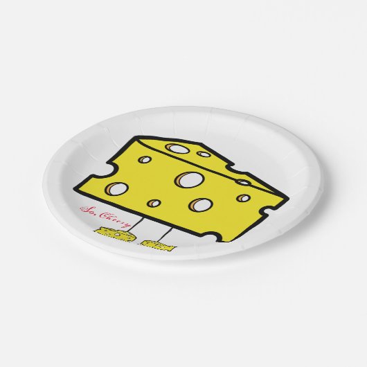 Assiettes En Carton Plaques de papier Donc, Fromage (Angle)