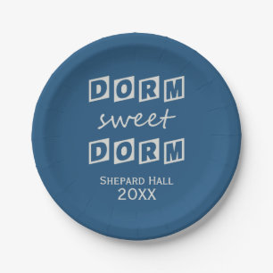 Assiettes En Carton Plaques de papier dortoir sur mesure "Dorm Sweet D
