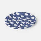 Assiettes En Carton Plaques de papier d'ours polaires (Angle)