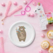 Assiettes En Carton Plaques de papier d'ours tribales (Fête)