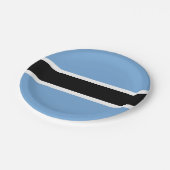 Assiettes En Carton Plaques de papier drapeau du Botswana patriotique (Angle)