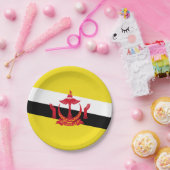 Assiettes En Carton Plaques de papier drapeau du Brunei patriotique (Fête)