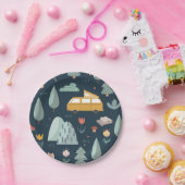 Assiettes En Carton Plaques de papier du camp de camping (Fête)