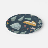 Assiettes En Carton Plaques de papier du camp de camping (Angle)