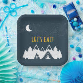 Assiettes En Carton Plaques de papier du camp de camping (Fête)