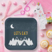 Assiettes En Carton Plaques de papier du camp de camping (Fête)