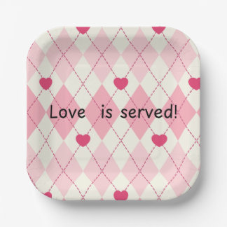 Assiettes En Carton Plaques de papier du coeur