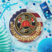 Assiettes En Carton Plaques de papier du service d'incendie (Fête)