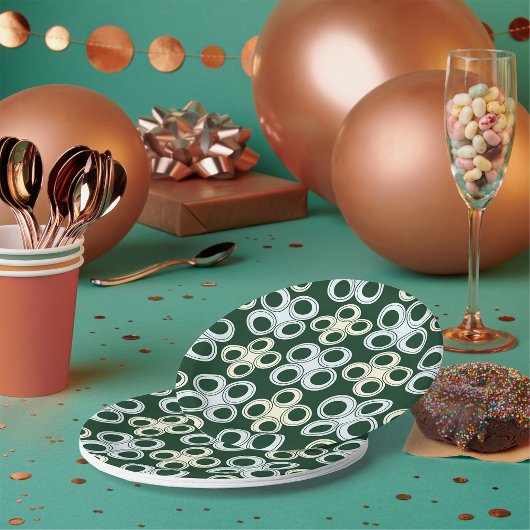 Assiettes En Carton Plaques de papier en cercle sans transparence