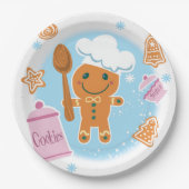 Assiettes En Carton Plaques de papier en pain d'épices (Devant)