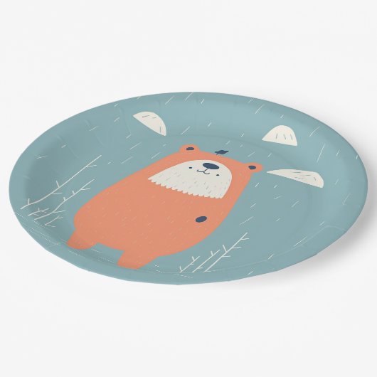 Assiettes En Carton Plaques de papier épais (Angle)