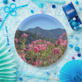 Assiettes En Carton Plaques de papier et Bowls Mt Tamalpais Fleurs ros (Fête)