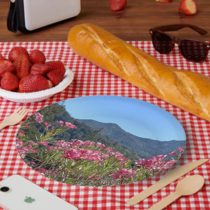 Assiettes En Carton Plaques de papier et Bowls Mt Tamalpais Fleurs ros
