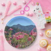 Assiettes En Carton Plaques de papier et Bowls Mt Tamalpais Fleurs ros (Fête)