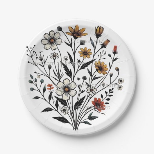 Assiettes En Carton Plaques de papier et de parties (Devant)