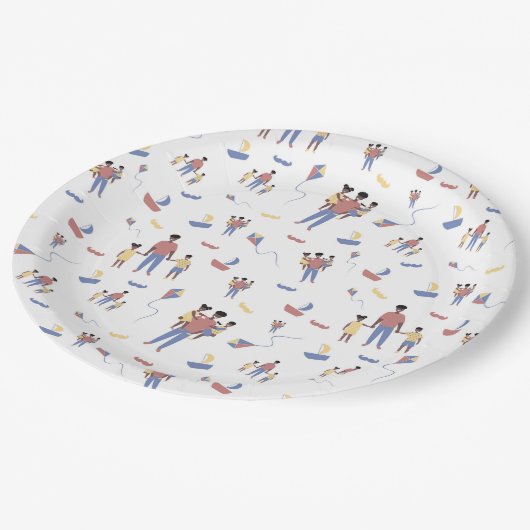 Assiettes En Carton Plaques de papier fête des pères (Angle)