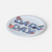 Assiettes En Carton Plaques de papier fête des pères (Angle)